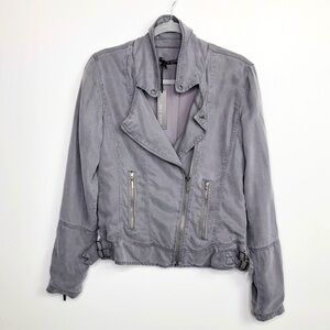 MAX jeans gray Moto jacket